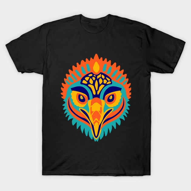 bird artistic face T-Shirt by pixspatter